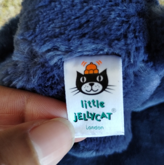 -Jellycat Bashful navy blue elephant Soft Baby Security Blanket Lovey - Picture 14 of 14
